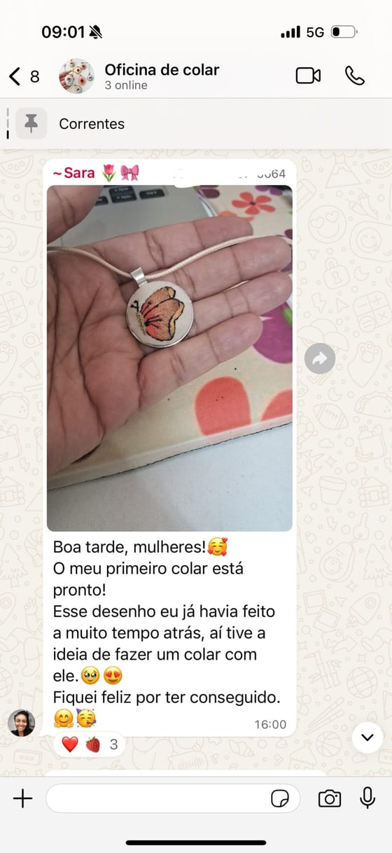 Depoimento de aluna